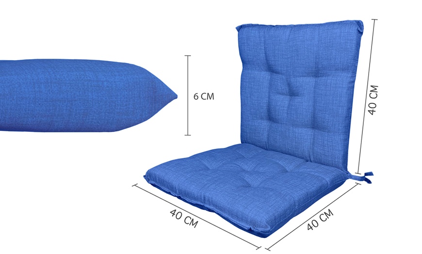 Image 9: 2, 4 o 6 cuscini per sedie con schienale 