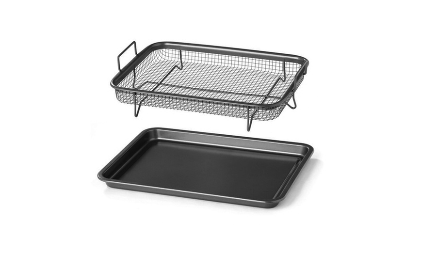 Image 6: Two Piece Air Fryer Crisper Tray