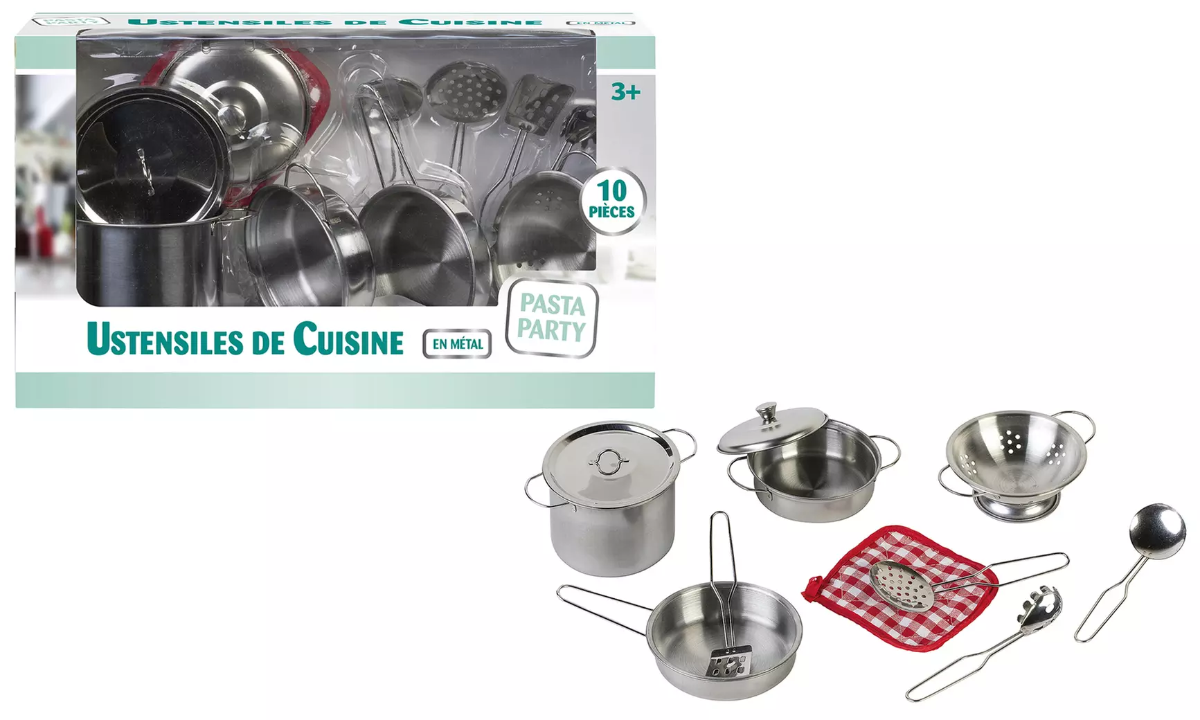 Dinette ustensile de cuisine en métal pour enfant de WDK Partner - Primary Image