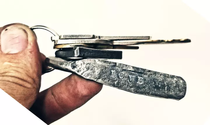 Blacksmith Stamped-Keychain Class for One, Two, or Four at Stone Fox Forge (Up to 55% Off) - Primary Image
