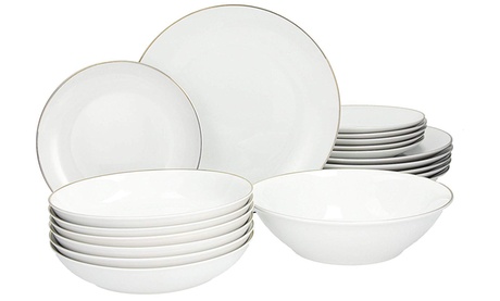 Servizio 18 pezzi Tognana Fascetta Oro in porcellana