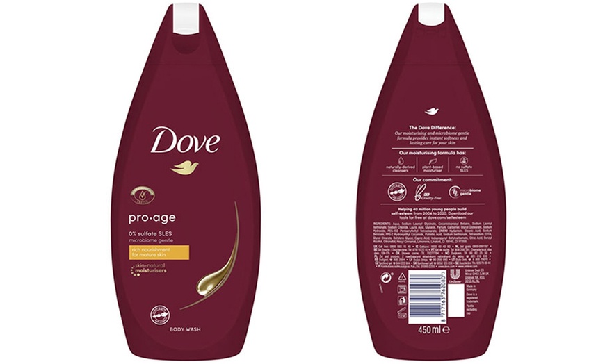 Image 16: Six Dove Cream Body Washes