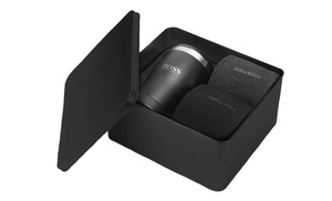 Hugo Boss Gift Set with Two Pairs of Socks and Thermal Mug