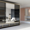 Image 3: Sweden Modern High Gloss Wardrobe with Drawers