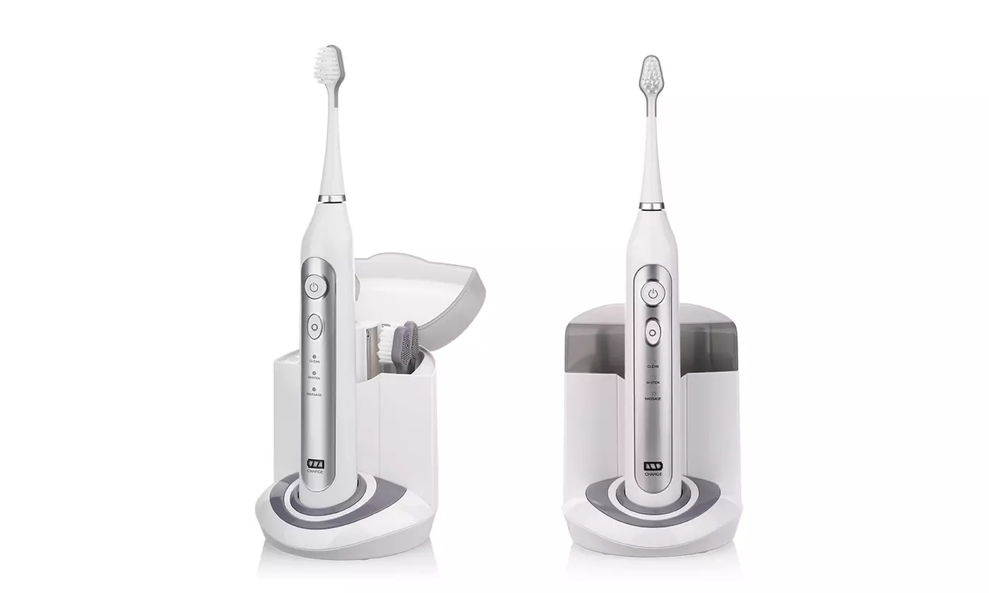 CrystalSonic UltraSonic Toothbrush with UV Charging Base - Image 2
