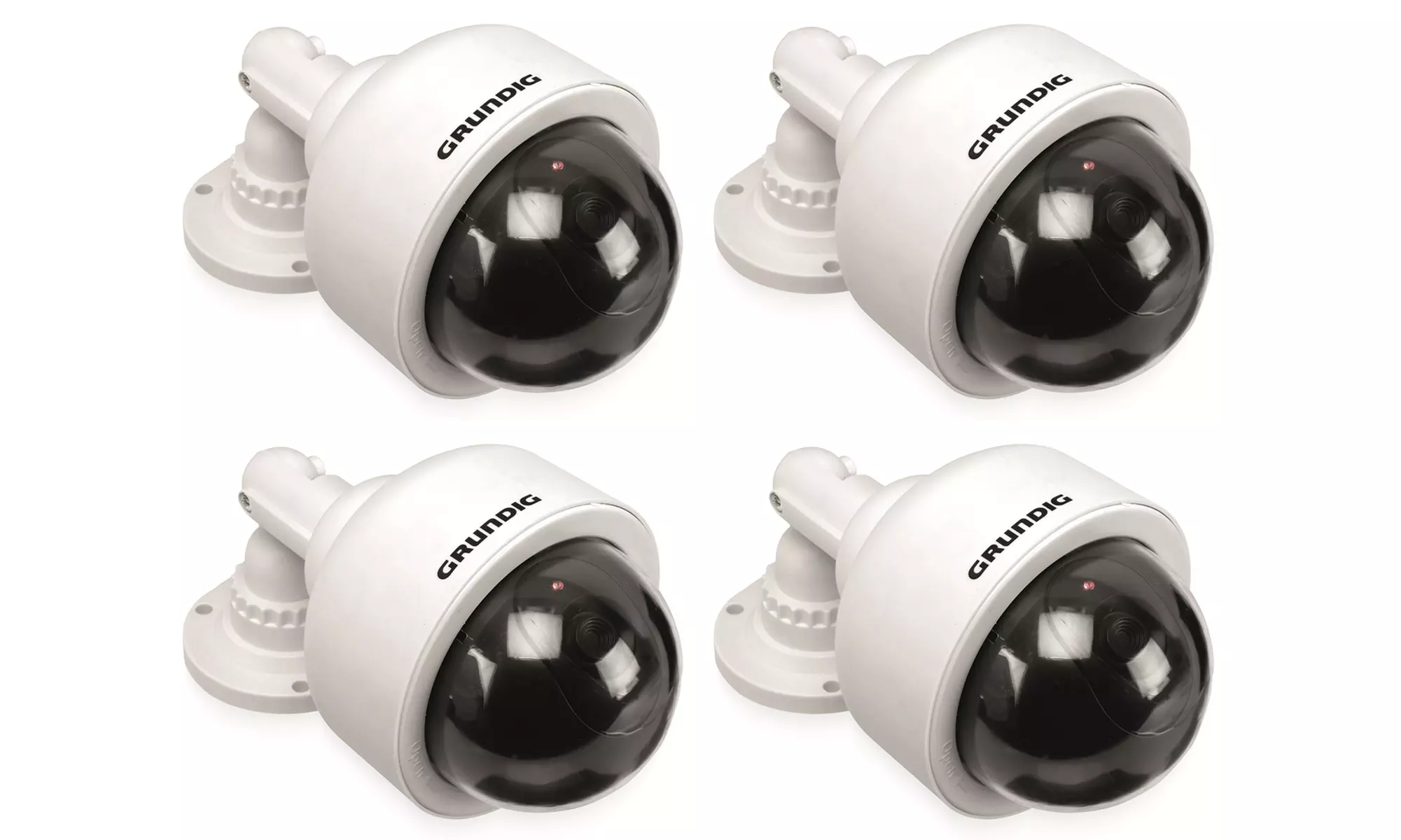 Grundig 360-Degree Dummy Security CCTV Camera with Flashing LED Light - Second Medium