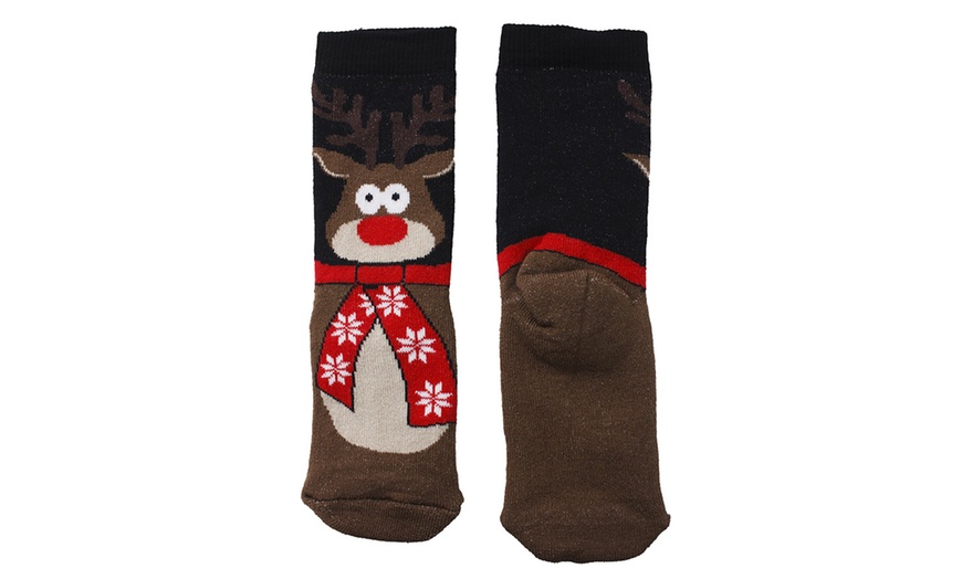 Image 9: 6 ou 12 paires de chaussettes de Noël