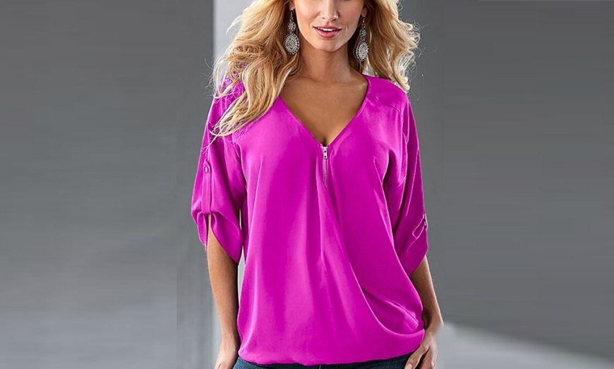 Image 5: Women's Zip-Front Top 