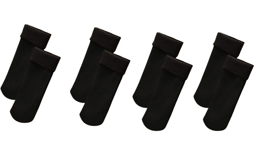 Image 6: Four-Pairs of Fur-Lined Thermal Socks