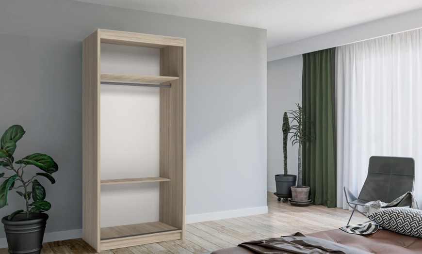 Image 10: Double Mirror Sliding Door Wardrobe