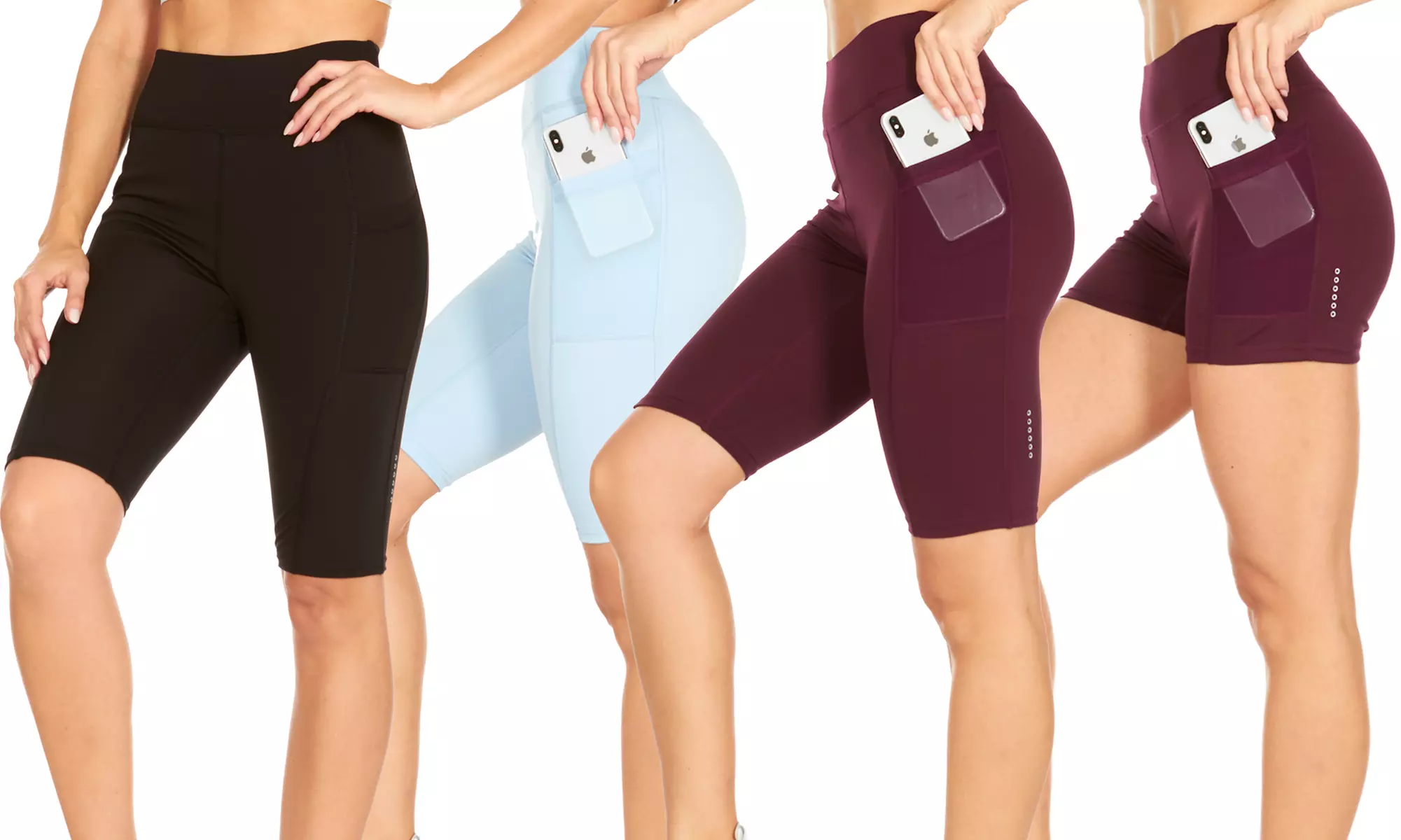 Traqs by RAG Women's Active Phone Pocket Shorts in Short and Biker Length. Plus Size Available. - Primary Image