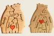 Custom Bear Family Puzzle Figurine: Eco-friendly, Handcrafted, Perfect for Family Celebrations, Anniversaries, and More - Image 3
