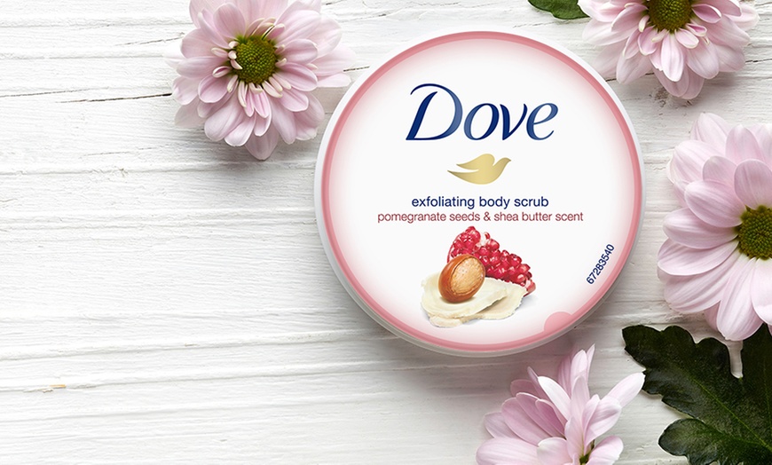 Image 5: Three- or Six-Pack of Dove Butter Body Scrub 225ml