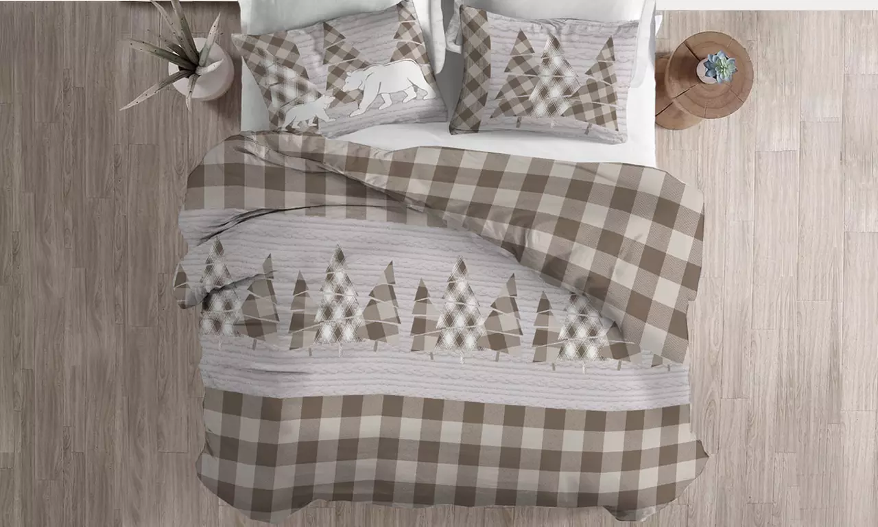 Copripiumino in flanella Fantasie invernali, natalizie, scozzesi