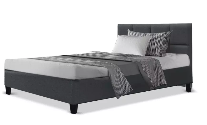 Image 3: Contemporary Plush Bed Frame