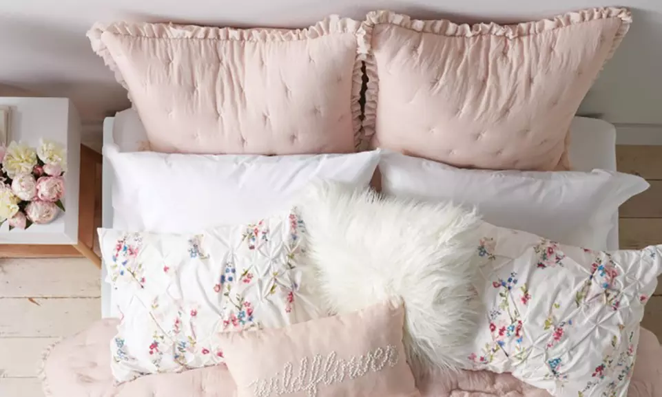 Floral Pintuck Oversized Comforter or Duvet Sets (2- or 3-Piece) - Second Medium