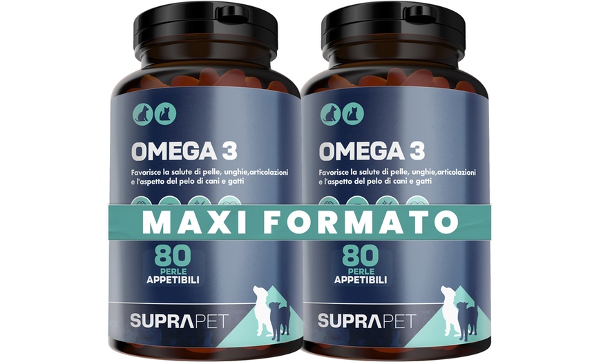 Image 1: 160 perle Suprapet Omega 3 per Cani e Gatti Olio di Pesce, EPA, DHA