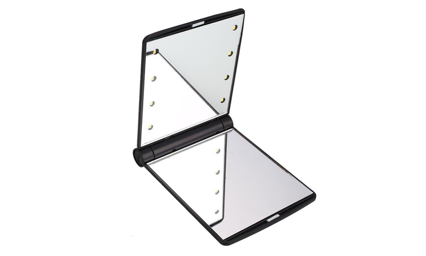 Image 7: Portable LED Make-Up Flip Mirror