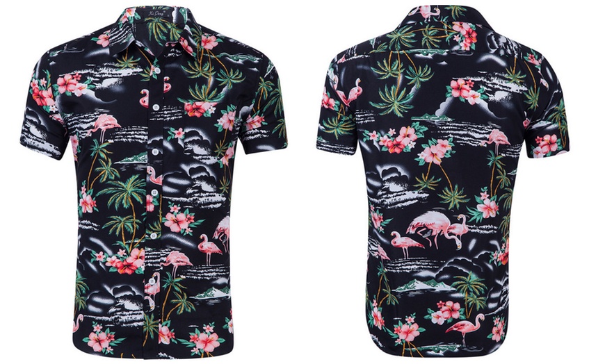 Image 3: Men's Flamingo Shirt