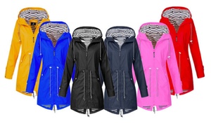 Women's Hooded Waterproof Raincoat