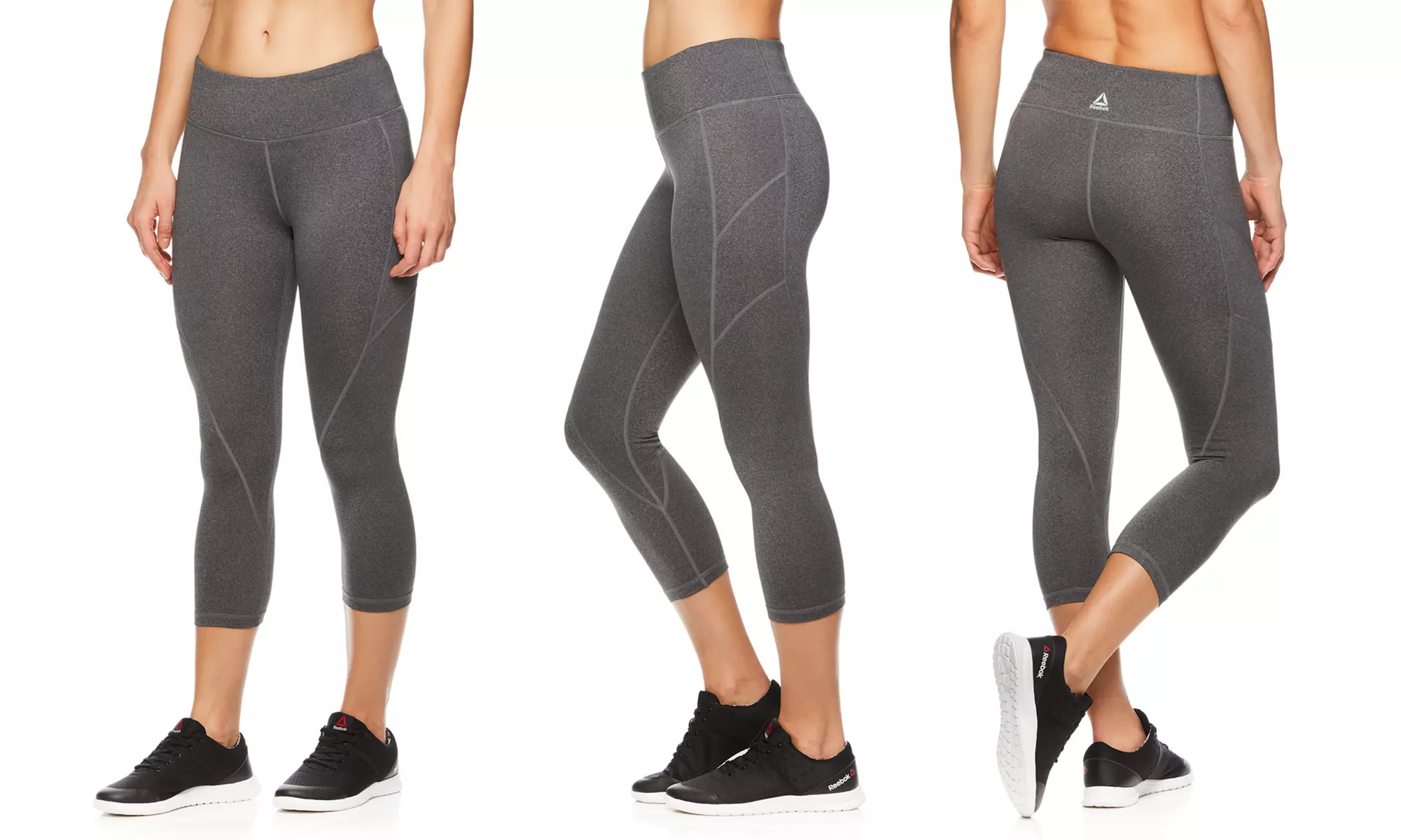 Reebok Women's Quick-Dry Capri Leggings - Second Medium