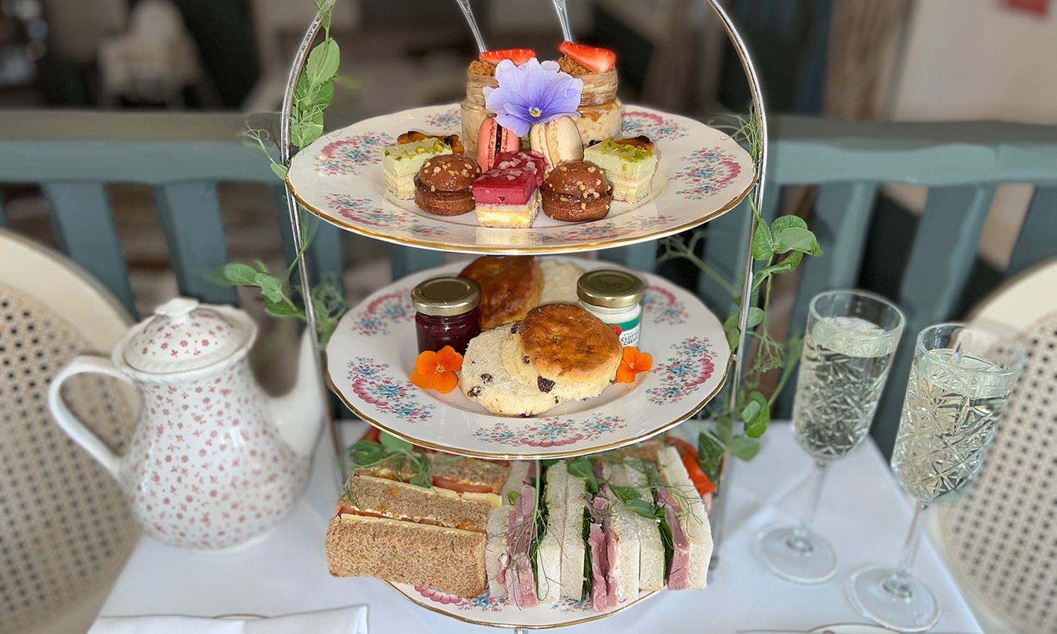 Afternoon Tea for Two or Four with Optional Prosecco at Merry Fiddlers Restauraunt (Up to 47% Off)