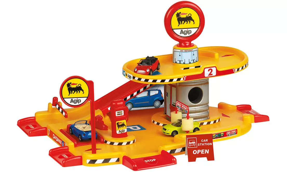 Jouet garage 2 ou 3 niveaux avec voitures et accessoires pour enfants - Second Medium