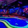 Image 7: 12 Holes of Glow in the Dark Mini Golf with 3D Artwork!