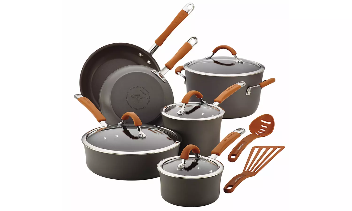 Rachael Ray Cucina Hard-Anodized Nonstick Cookware Set (12-Piece) - Second Medium