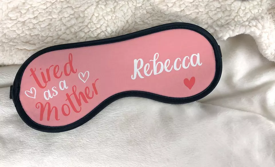 Catch quality z's with GiftsForYouNow.com's personalized eye masks, up to 42% off - Primary Image