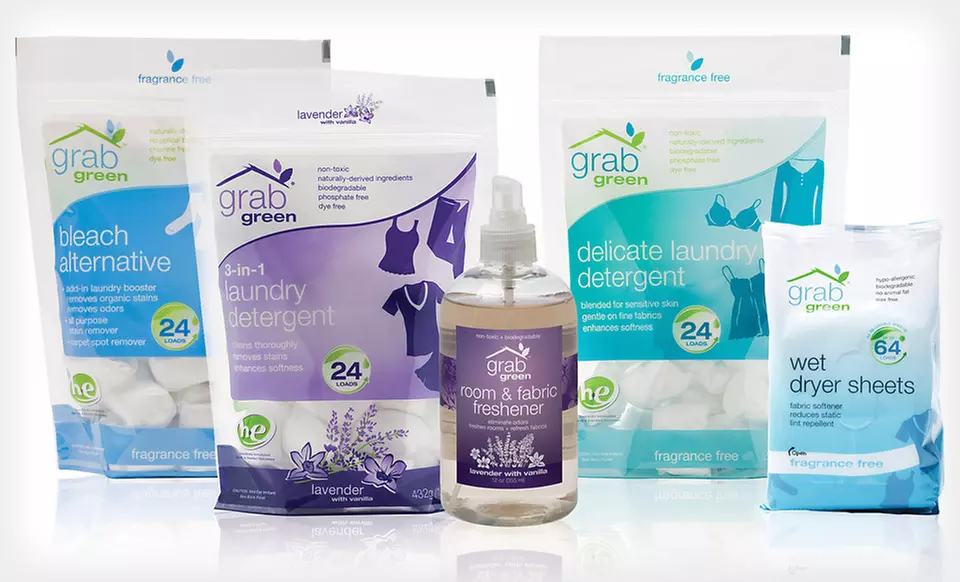 $20 for a GrabGreen Eco-Friendly Laundry Package ($33.25 List Price). Free Shipping and Returns. - Primary Image