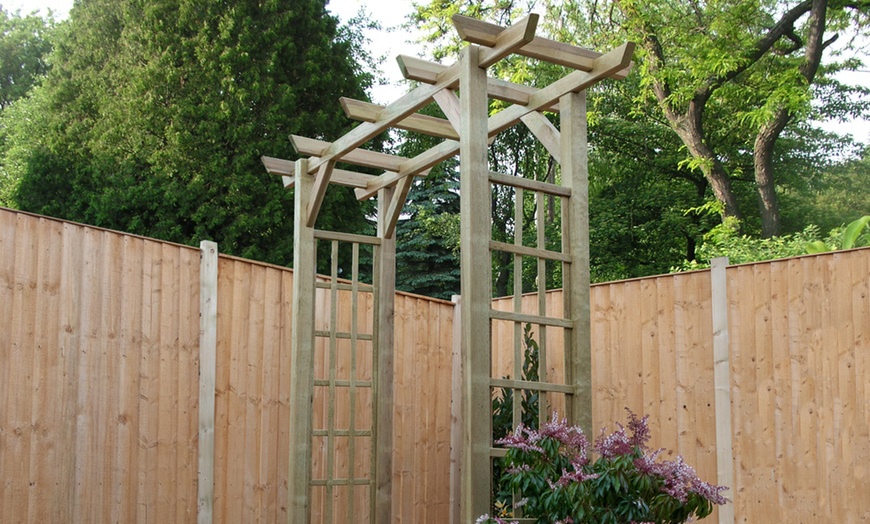 Image 2: Mercia Flat Top Garden Arch