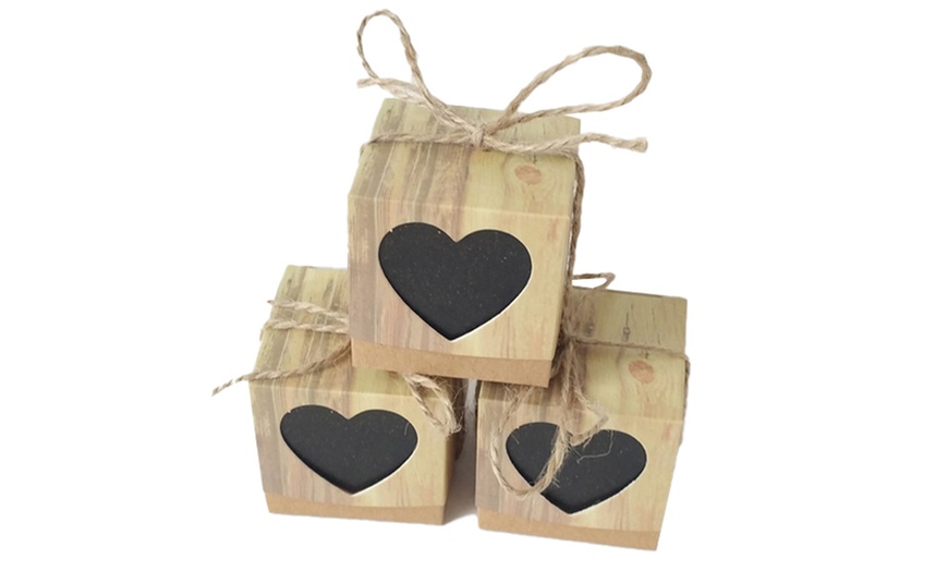 Image 2: Set of 20 Kraft Paper Gift Boxes