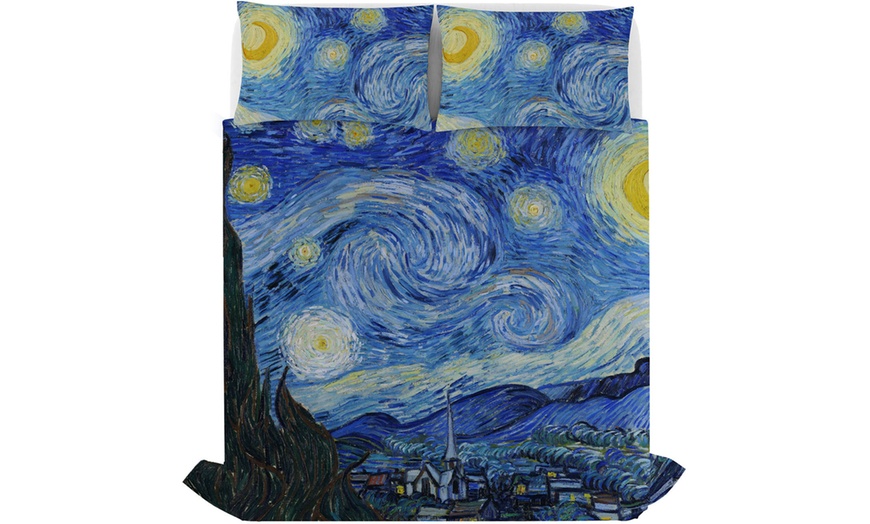 Image 2: Parure letto matrimoniale Sogni d'Autore in 100% cotone Made in Italy