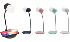  Three-in-One Desk Lamp with Wireless Charger and Bluetooth Speaker 