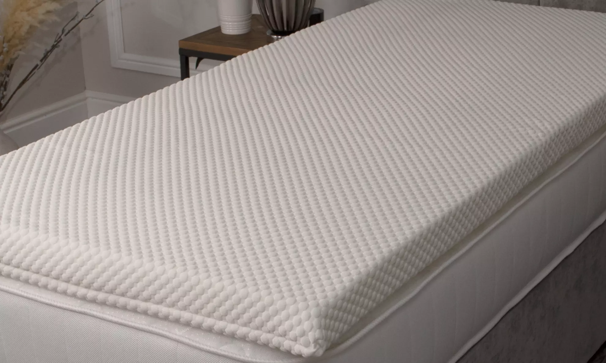 Memory Foam Mattress Topper with Removable Cover - Primary Image