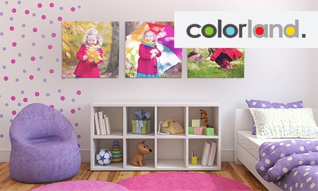 Stampe su tela personalizzabili quadrata, orizzontale o verticale offerte da Colorland (sconto fino a 83%)