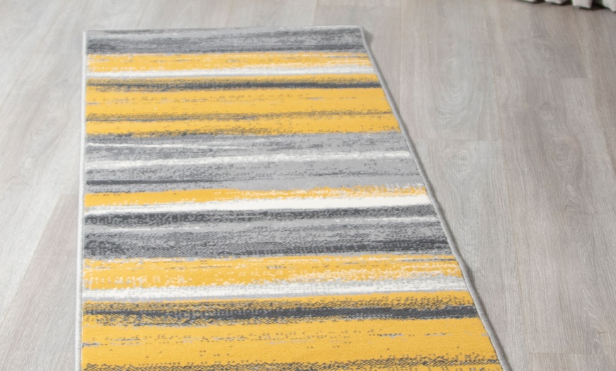 Image 13: Texas Modern Abstract Runner Rug With Free Delivery