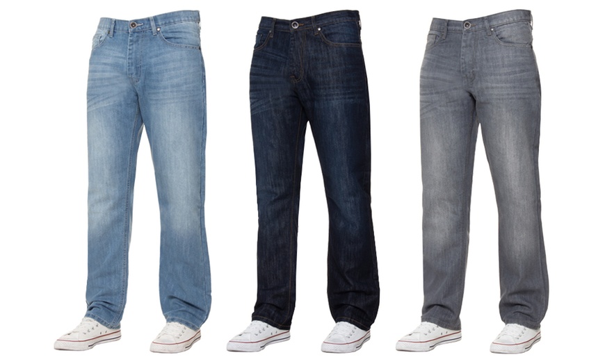 Image 1: Men's Regular Fit Jeans