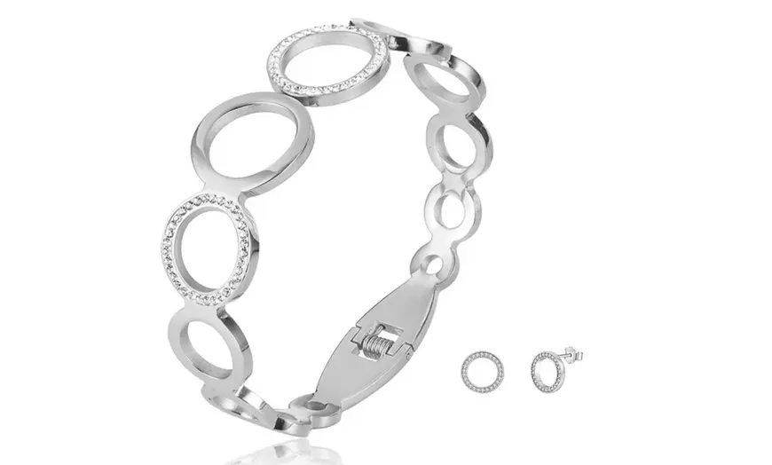 Image 5: Armband en oorbellen versierd met Swarovski®-kristallen