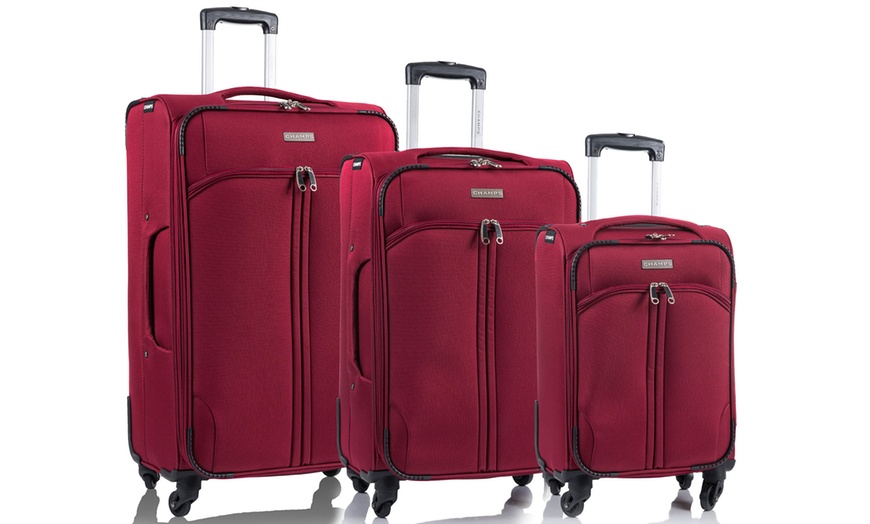 Image 6: 3 Expandable and Wheeled Suitcases