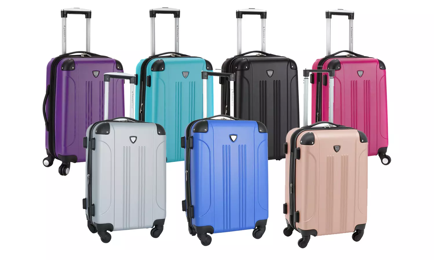 Traveler's Club 20" Hardside Spinner Expandable Carry-On Luggage - Primary Image