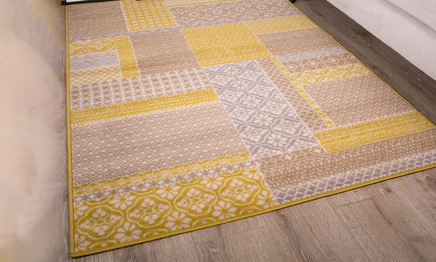 Image 3: Milan Shiraz Ochre Rug - 4 Designs