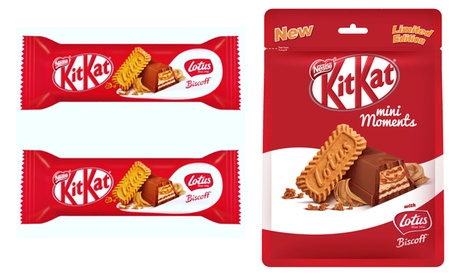 2, 7 ou 14 barres de mini KitKat avec biscuits Lotus Biscoff
