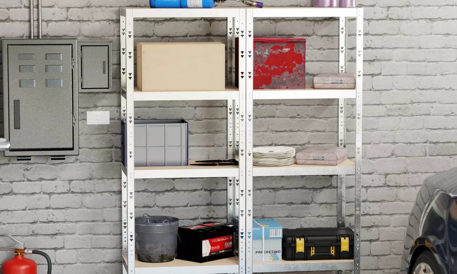 Étagère de rangement Eurospen, dimensions et coloris au choix