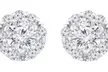 2 CTTW Lab Grown Diamond Halo Stud Earring in 14K Gold by Brilliant Diamond - Second Medium