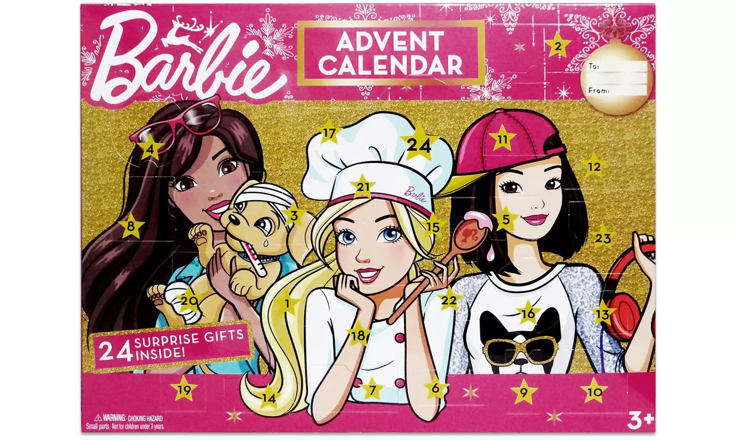 Calendrier de l'avent Barbie, 24 mini-cadeaux - Primary Image