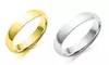 ladies and Mens Stainless Steel Wedding Band 1 or 2 Pack