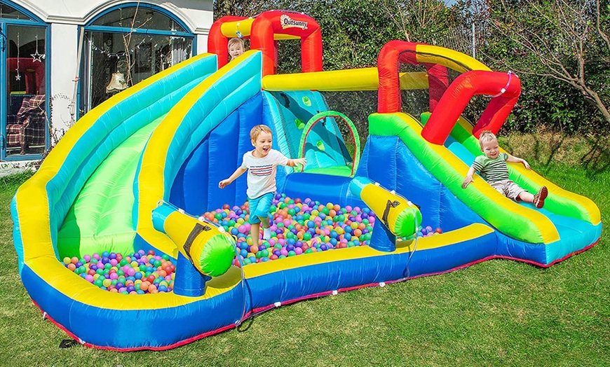 Image 6: Outsunny Inflatable Bouncy Castle