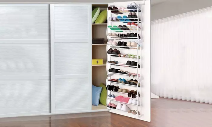 Over-the-Door Wall Hanging 36-Pair Shoe Rack - Primary Image